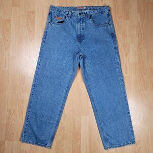 Empyre Relaxed Fit Baggy Skate Jeans Men's Size 38x30 Embroidered Logo y2k Denim